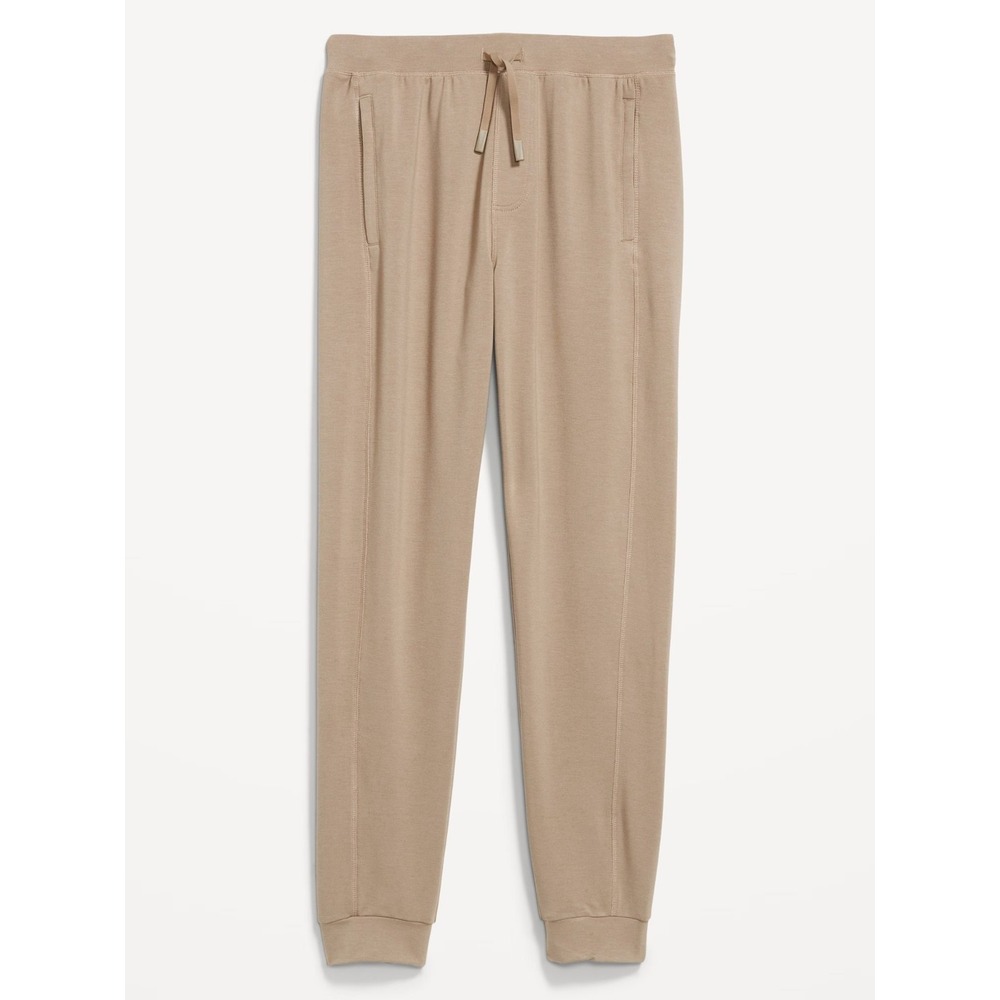 Old Navy Men's Recharge Knit Joggers w/ Zip Pockets - Toasted Almond - XL Tall